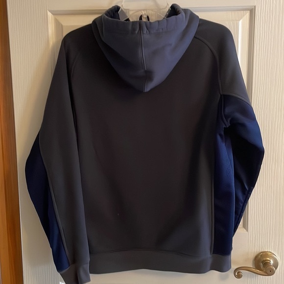 PENN STATE SWEATSHIRT/HOODIE NAVY. M WITH HAND-WARMER POCKET IN FRONT - Picture 3 of 4